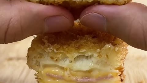 Mini Fried 🍤 Cheese 🧀🧀🍕 Sandwich