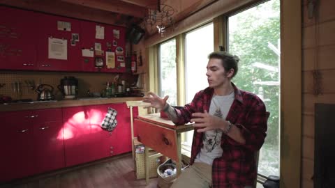 150 Sq. Ft. Mobile Tiny Cabin Hidden Away In the Forrest Of Maine.