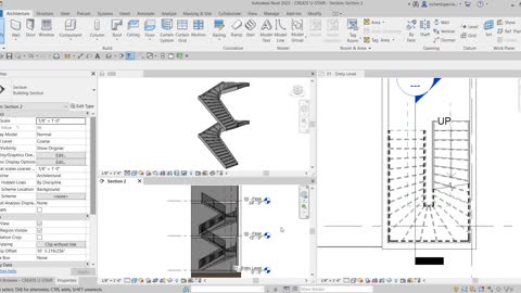 AUTODESK REVIT ARCHITECTURE 2022: ADD U-STAIRS