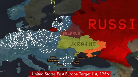 Nuclear attack simulation from Russia to NATO countries