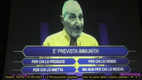 Abano Terme 16.09.2023 La Rivoluzione Digitale - Che ne sarà della nostra Libertà? Pt. 4