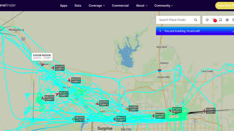 N53339 N416PA N332PA gang banging for CHINAS invasion on Arizona