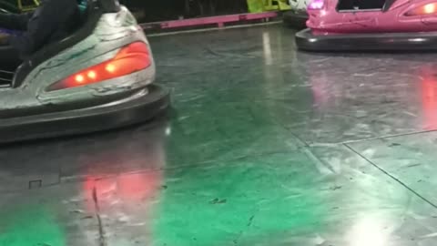 Bumper Car Girl Bumps a Little Too Hard