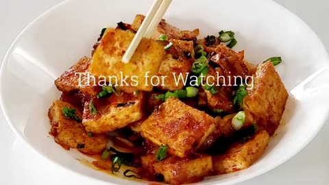 How to Make Spicy Braised Tofu | Tofu in 15 minutes (Dubu - Jorim)