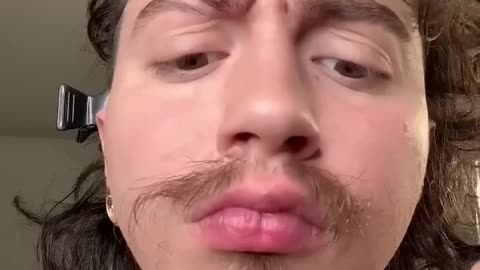 Curly Mullet & Mustache Tutorial