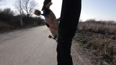 Skateboarder Slams Car