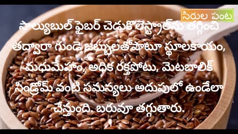 Flaxseed Health Benefits | అవిసె గింజలు ఆరోగ్య ప్రయోజనాలు.