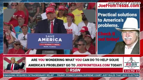 November 6th, 2022: President Donald J Trump Speaks at Save America Rally in Miami, Florida