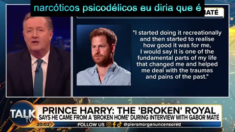 "Oh, SHUT UP!" Piers Morgan Reacts To Prince Harry's Gabor Mate Interview