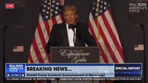 Trump's Speech 11.18.22 Maralago got cut off what are they affraid of