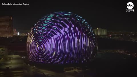 Sphere lights up Las Vegas skyline with massive LED display