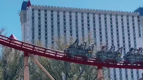 Did you know that Las Vegas has a roller coaster that rides outside and inside a hotel?