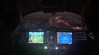 Evening Landing at Marathon International Airport