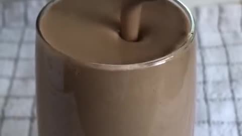 Chocolate protein shake for strong muscles