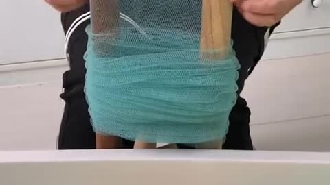 How It's Made: Jumbo Shower Mesh Sponge