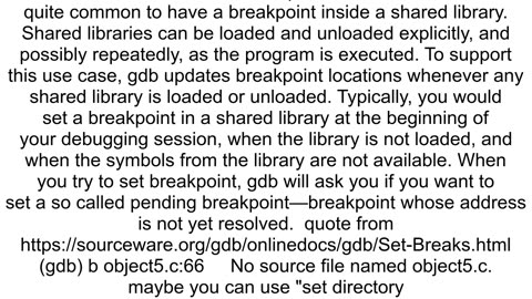 how to set breakpoint on function in a shared library which has not been loaded in gdb