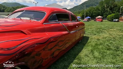 1951 Mercury Car with flames