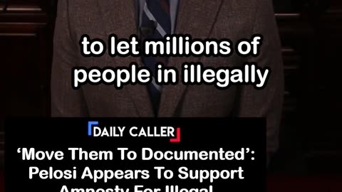 Pelosi Appears To Support Amnesty For Illegal Migrants: ‘Move Them To Documented’