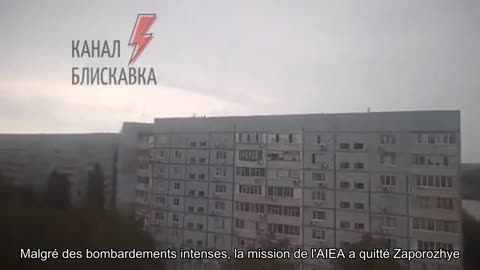 Malgré des bombardements intenses, la mission de l'AIEA a quitté Zaporozhye pour Energodar.