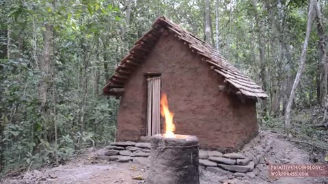 Primitive Technology: Tiled Roof Hut