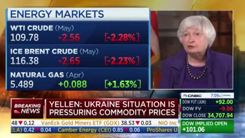 Biden's Treasury Sec. Janet Yellen on high gas prices: "They’re not as high in real terms as they were earlier in this century"