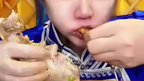 ASMR MUKBANG Spicy Food Burst So Delicious Yummy Food Chinese Eating Show Xiao Wei Mukbnag #5