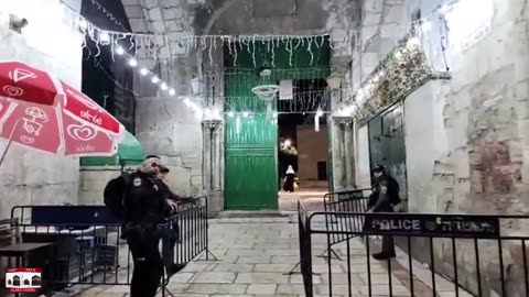 AL AQSA - Monday Dec 11th Fajar Adhan Courtyard of Masjid Al AQSA