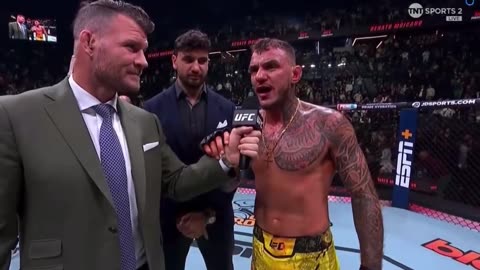 UFC fighter Renato Moicano said “f*ck Macron” in France after winning his main event fight.