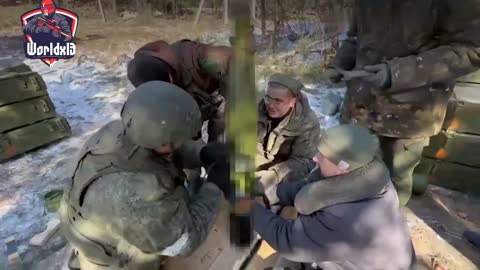 Russian artillery hits Ukrainian positions with Krasnopol PGM's.