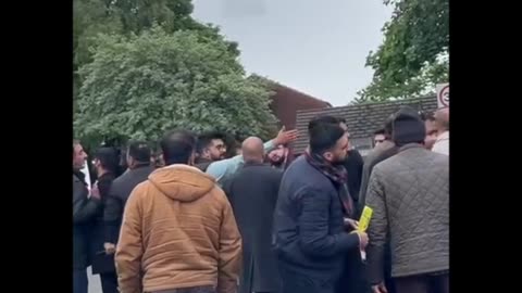 Blackburn candidates in street clash