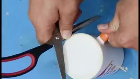 The bottom of the cup can also sharpen your scissors