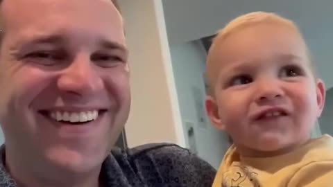 Baby hilariously imitates mom's sighs 😂