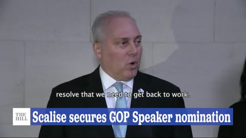 WATCH: Steve Scalise Delivers Remarks; Secures GOP Speaker Nomination