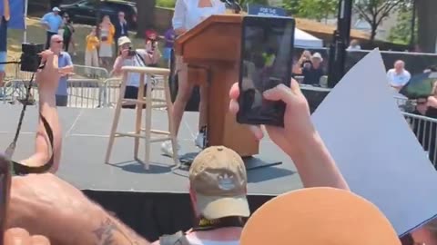 AOC’s rally today in the Bronx. Democrats future Presidential nominee.