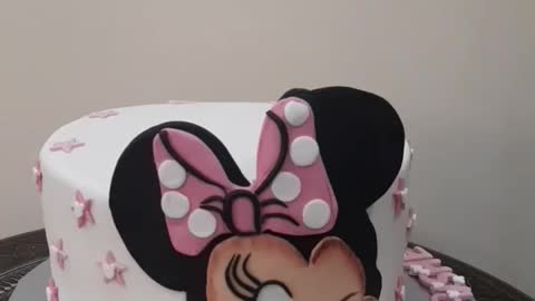 Minie Mouse Cake Art 🎂