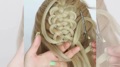 Double Loop Hanging Braid 😱 Perfect Prom and Party Hairstyle