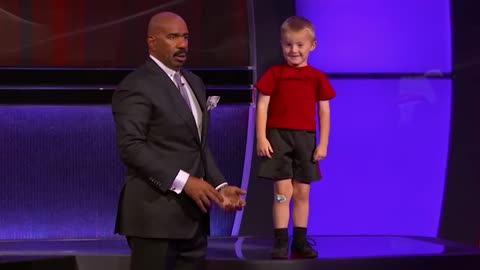 Titus Surprises Steve Harvey With Incredible Trick Shots - Little Big Shots