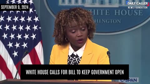 WATCH: White House Calls for Bill to Keep Government Open