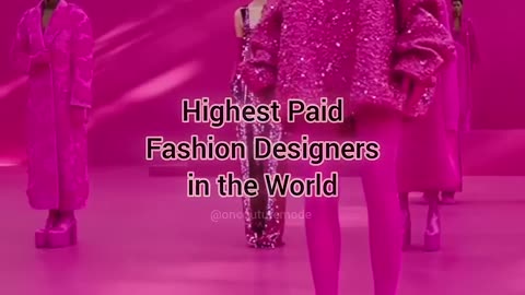 Highest Paid Fashion Designers in the World 🌏💙 #shortsfeed #fashiondesigner #fashionshow #prada