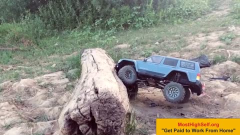 Jeep Cherokee RC vs. Felled Tree: Who Will Win? 🚙🌲