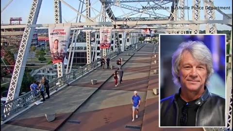 Singer Jon Bon Jovi saves a woman from jumping off a bridge in Nashville,