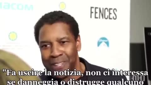 Lezione, di Denzel Washington, al giornalismo e ai Media CORROTTI!!