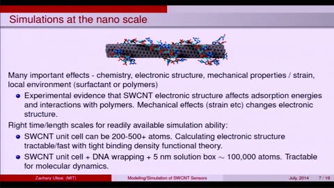 DOE CSGF 2014: Understanding CORONA Phase Molecular Recognition Sensors on Single Walled Carbon Nanotubes - Krell Institute 2014