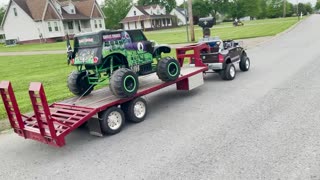 Power Wheels Towing Custom Trailer