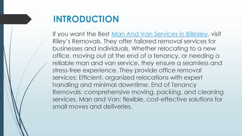 Best Man And Van Services in Billesley