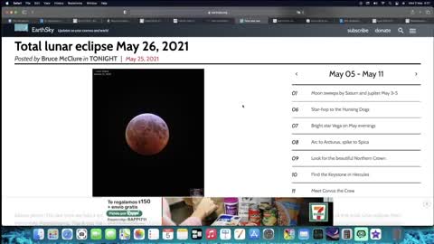 8TH BLOOD MOON TETRAD... 8TH BLOOD MOON... MAY 26, 2021