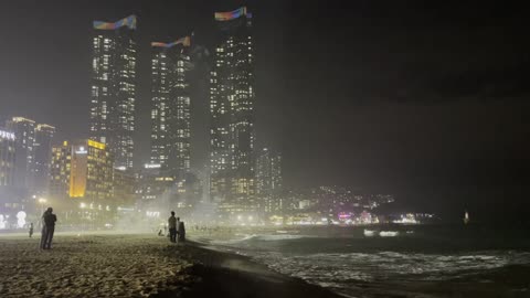 Haeundae beach in Korea