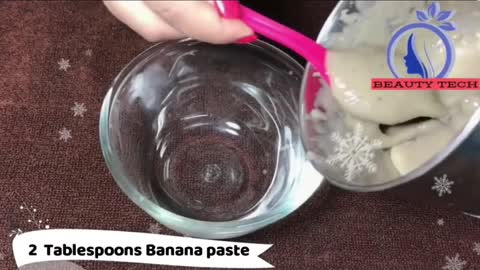 Banana Face mask glowing skin at home | #Shorts2 | Beautytech