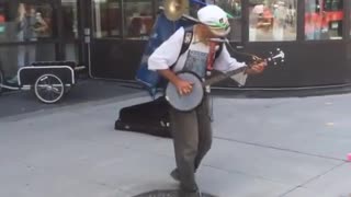 One Man Band in the Byward Market Ottawa Ontario. He's Good :)