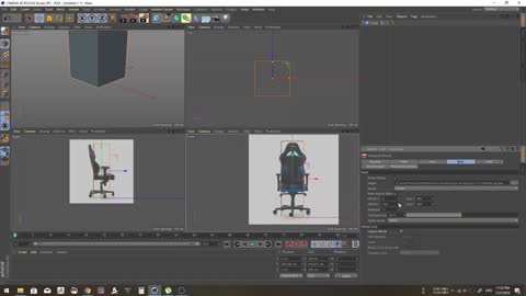 C4D-computer seat modeling, very suitable for learning and observation 3